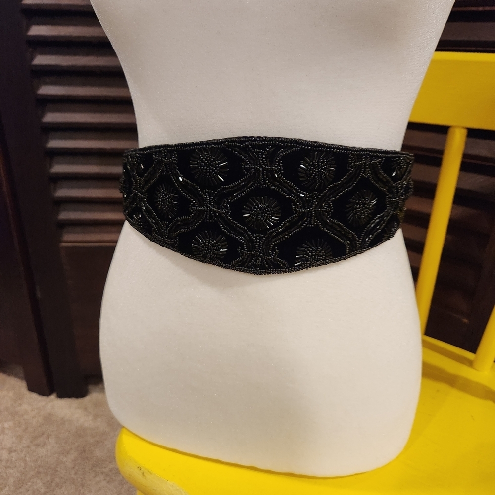 Vintage Courtenay Black Embellished Belt